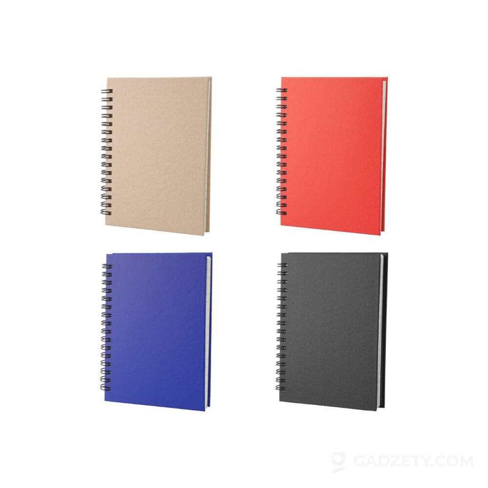 Notes spiralny Cedrus A6, z recyklingu