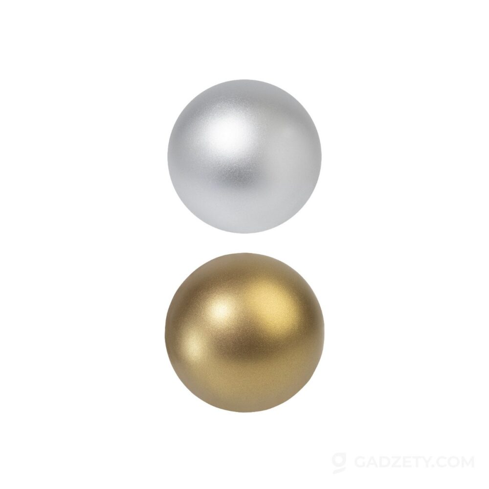 Piłka antystresowa Relixa Shine, metaliczna