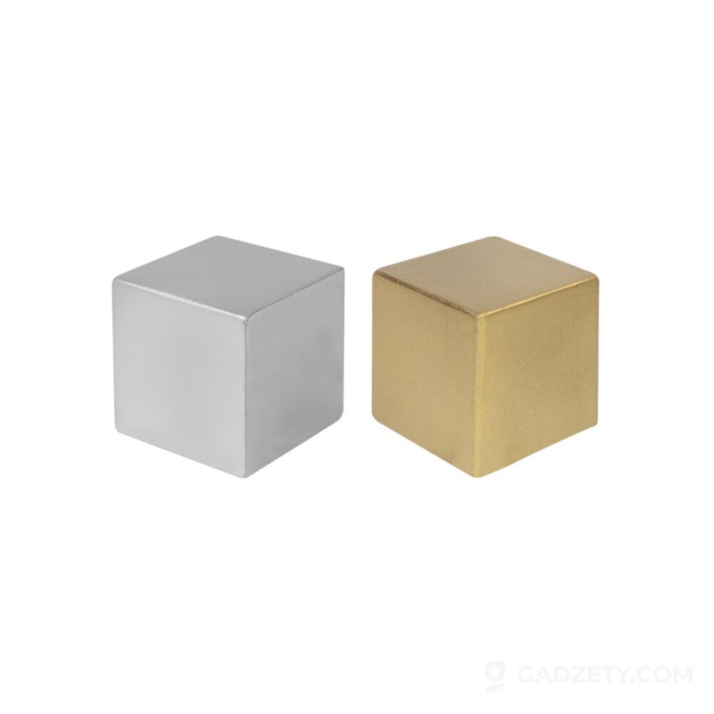 Brelok antystresowy Cubix Shine, metaliczny