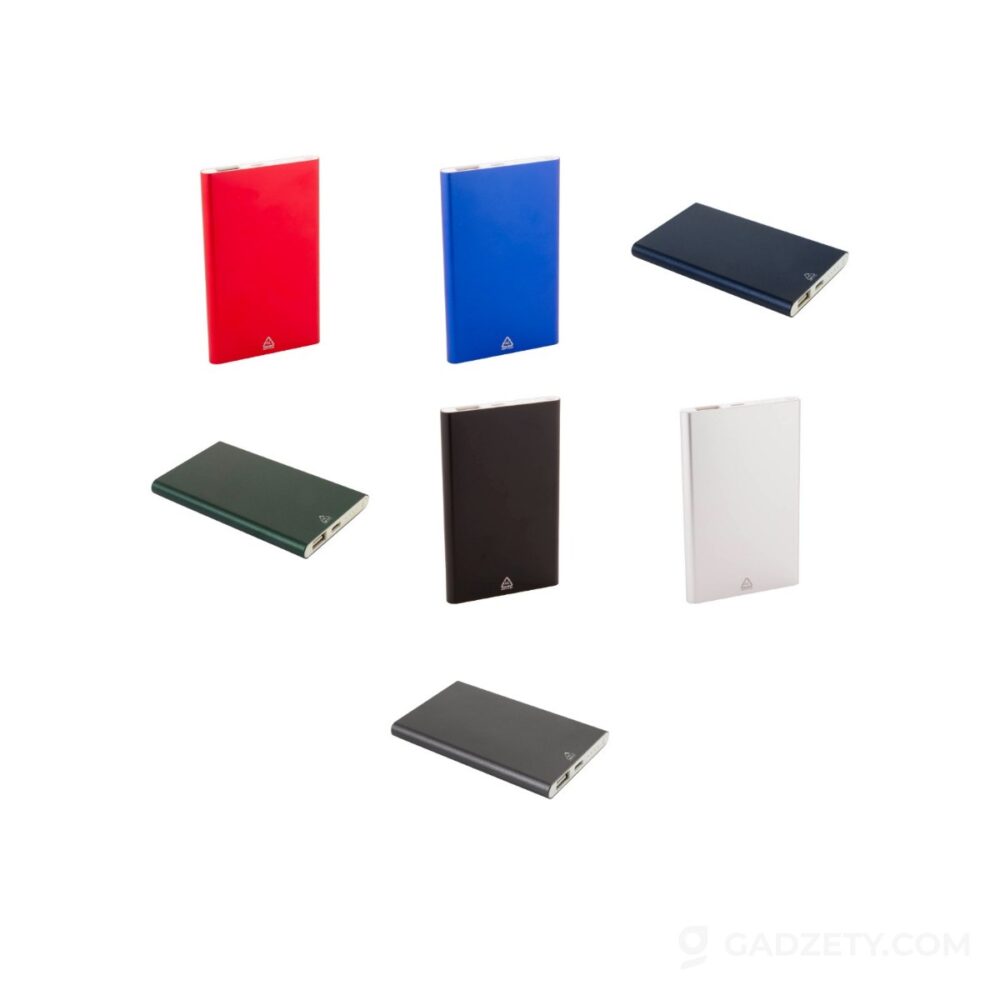 Power bank RaluFour, z aluminium z recyklingu