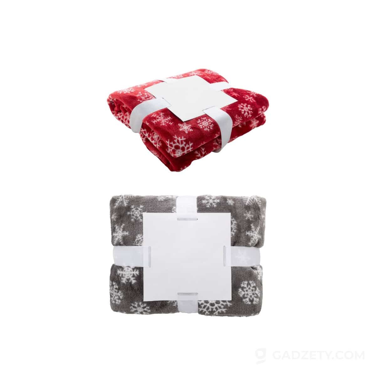 Koc świąteczny Knivsta, flanelowy RPET