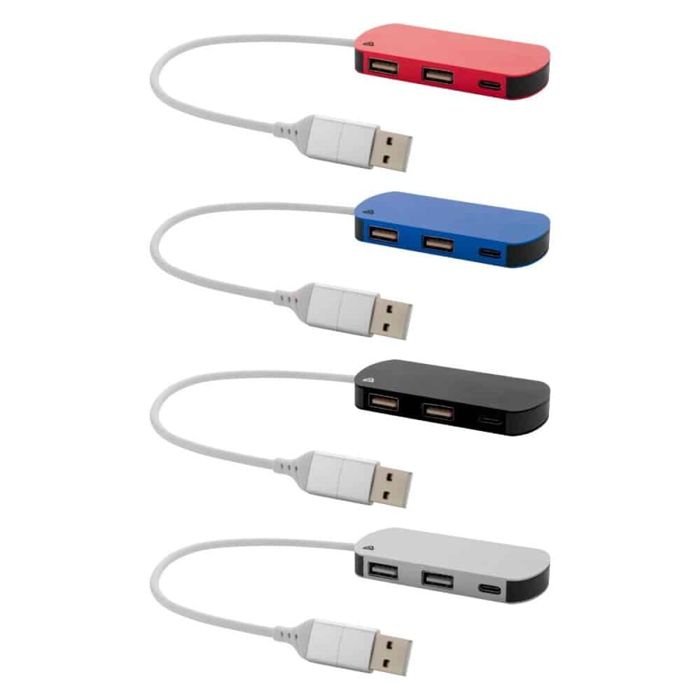 Raluhub hub USB - warianty kolorystyczne