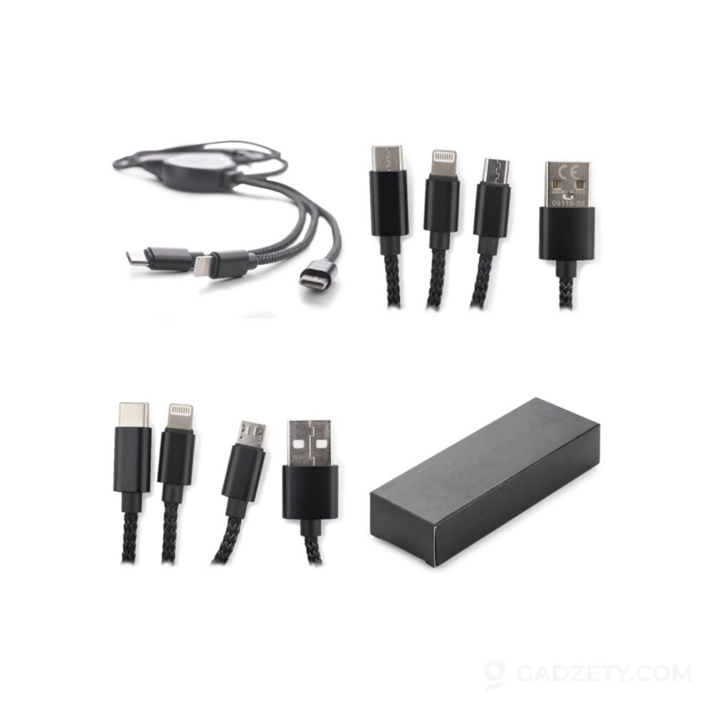 Kabel USB 3 w 1 LUX