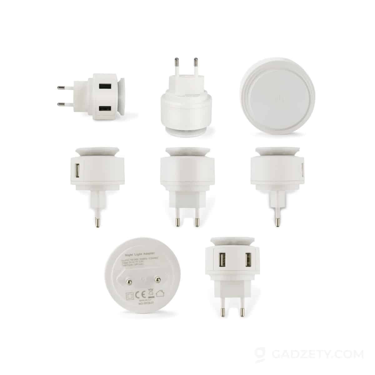 Ładowarka sieciowa USB z lampką nocną NOTTO