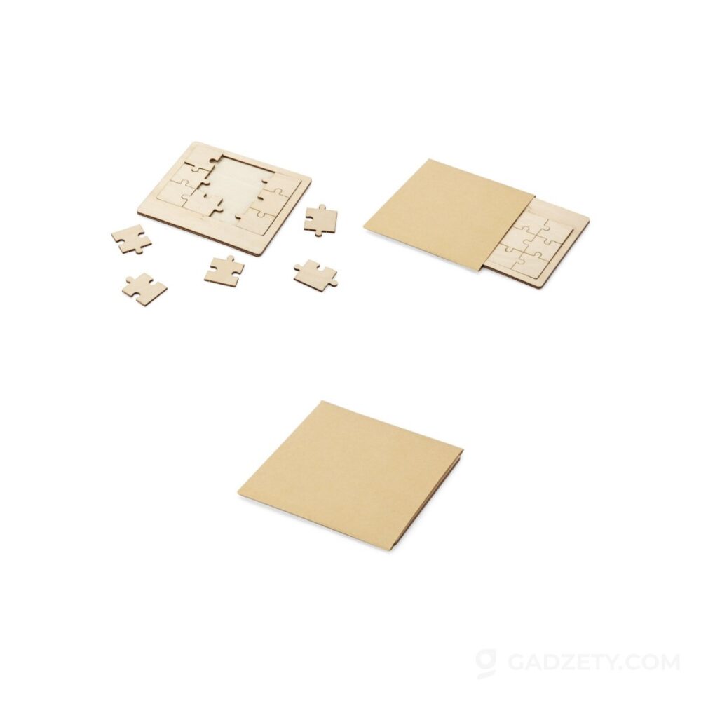 Puzzle drewniane WOODSY, z znakowaniem