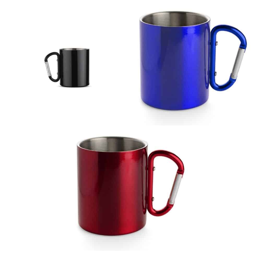 Kubek z karabińczykiem CAMP 250 ml - warianty kolorystyczne