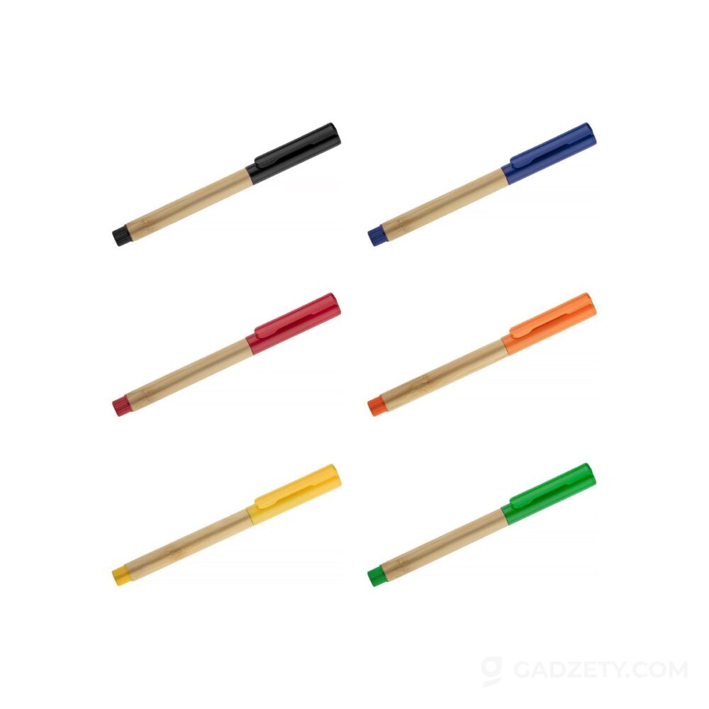 Długopis bambusowy TUFI, żelowy wkład 0,5 mm