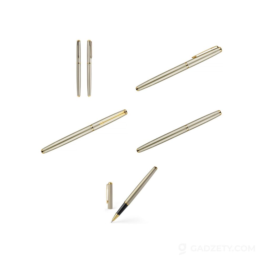 Pióro kulkowe Glow Gold, eleganckie metalowe