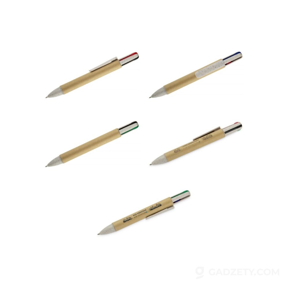 Długopis 4 w 1 MIBO, papierowy automatyczny