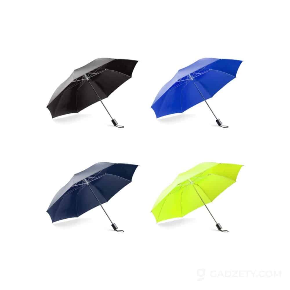 Parasol składany SAMER, manualny z pokrowcem