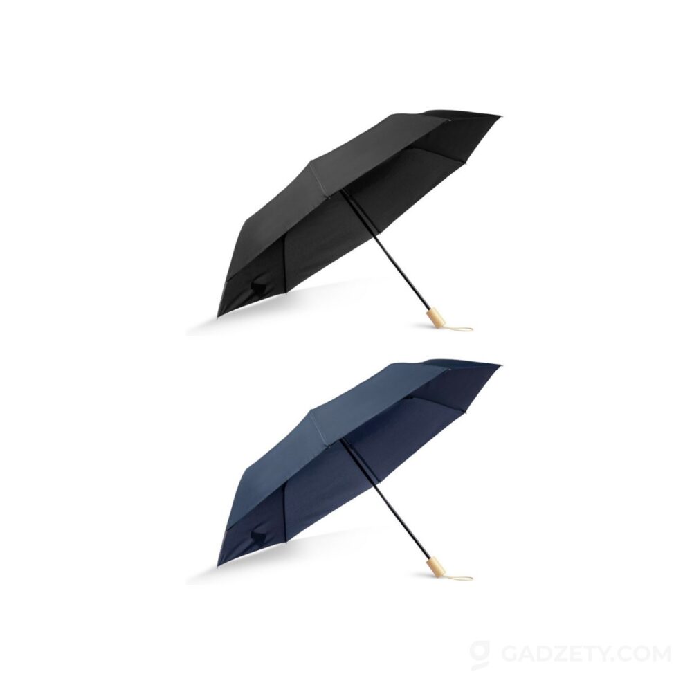 Parasol składany Adia, drewniana rączka