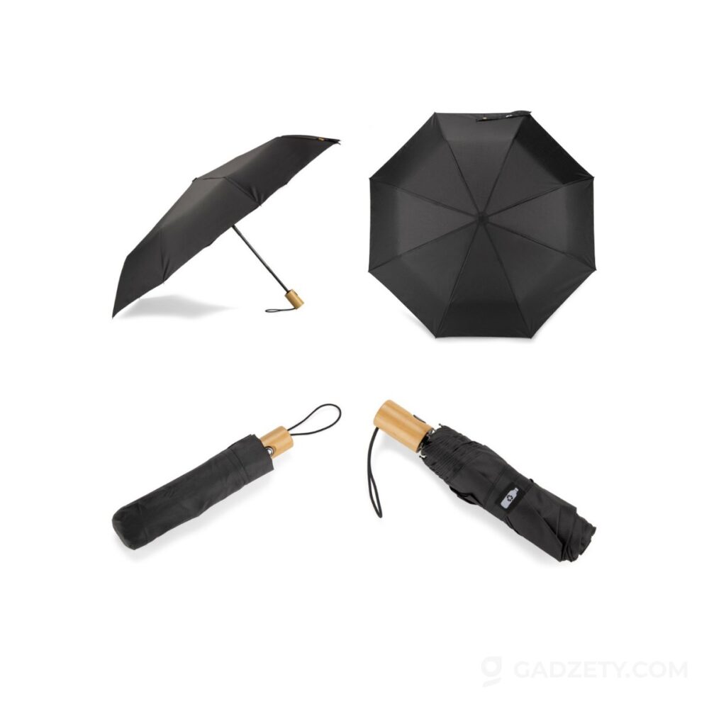 Parasol automatyczny RALO, drewniany uchwyt