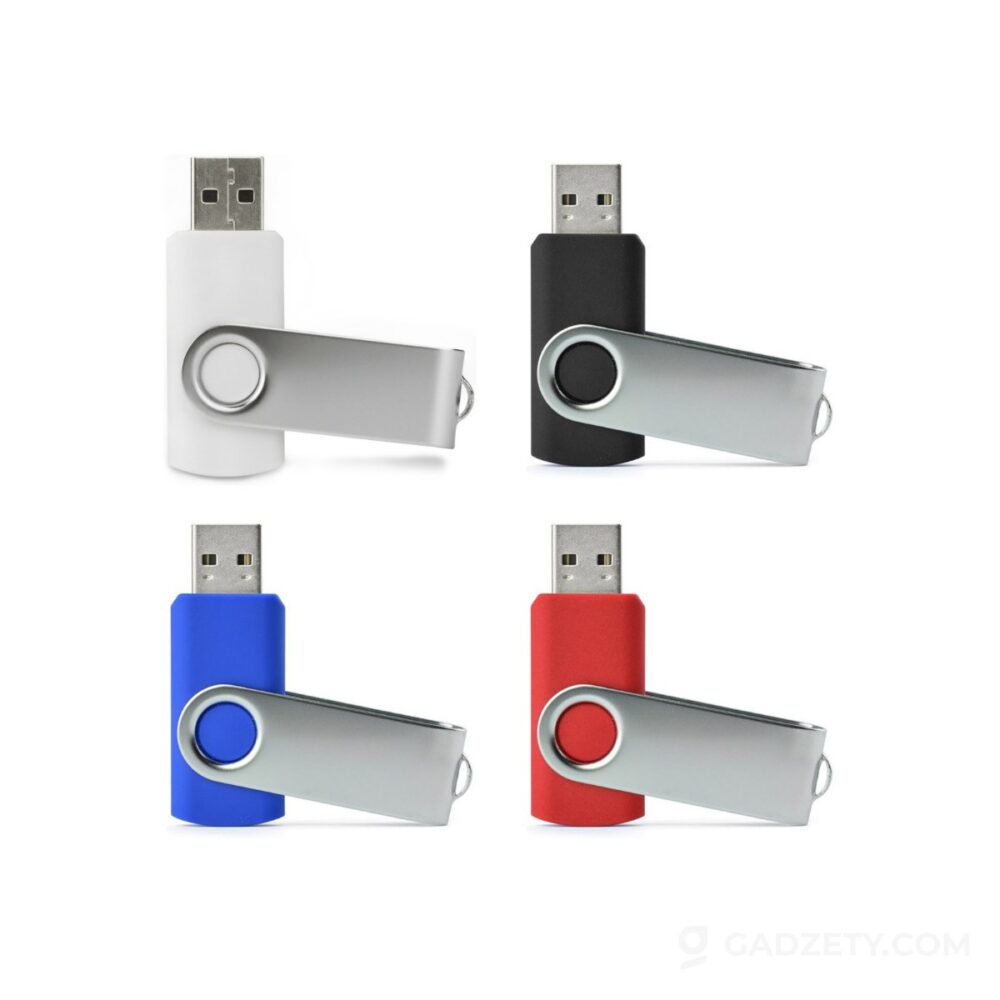 Pamięć USB Twister 16, z metalu i tworzywa