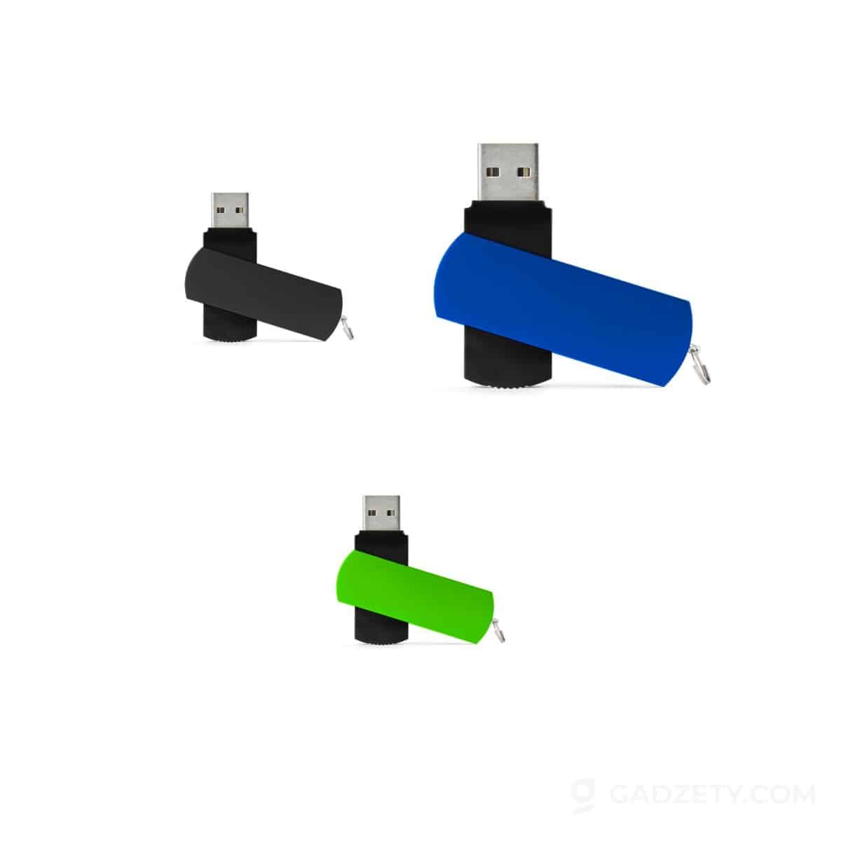 Pamięć USB Allu 8, metalowo-tworzywowa 8 GB