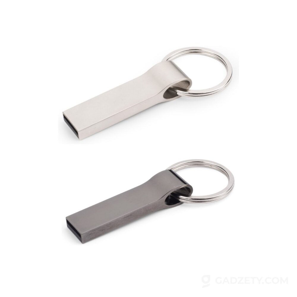 Pamięć USB Palermo 16, metalowa z brelokiem