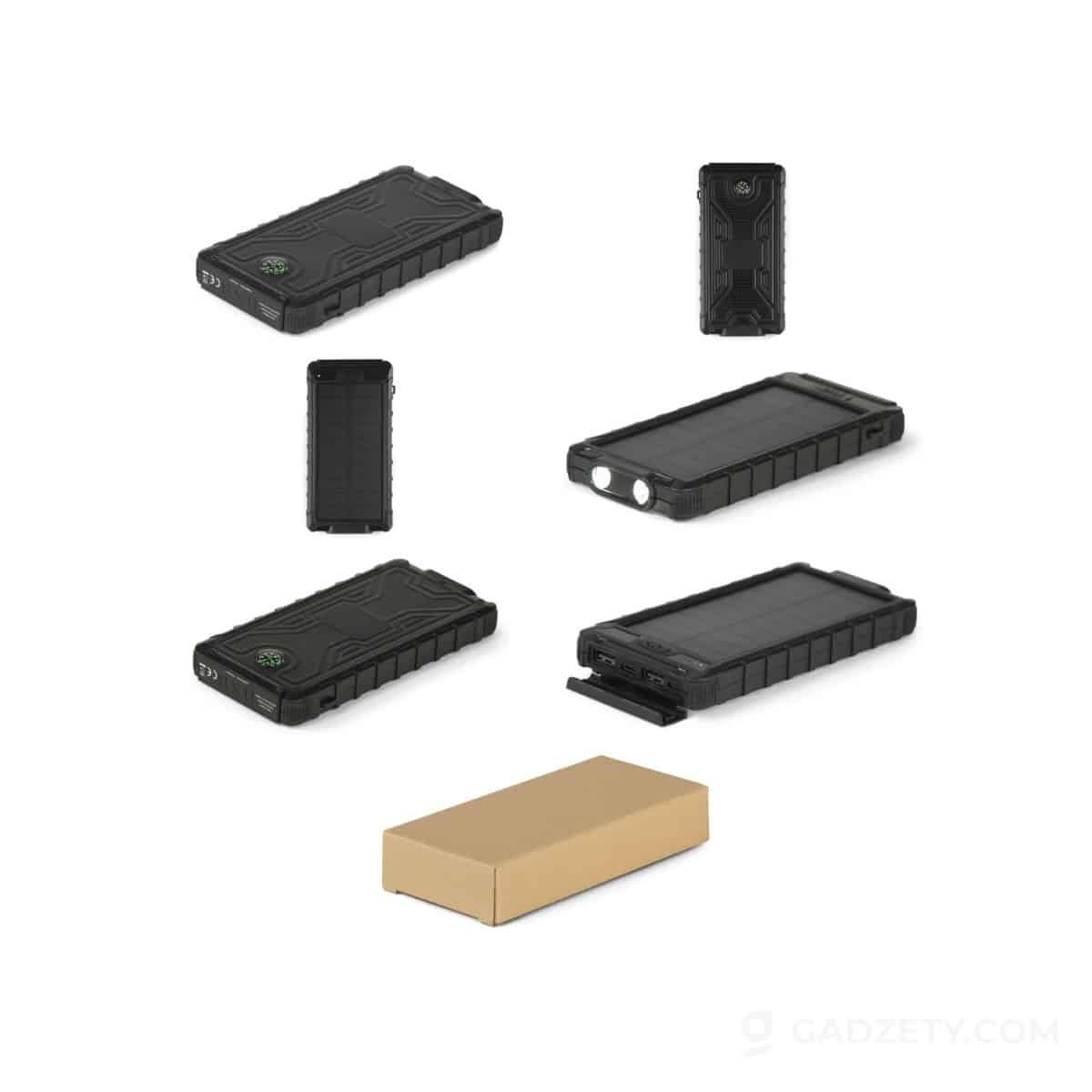 Power bank SOL, 10 000 mAh, z kompasem