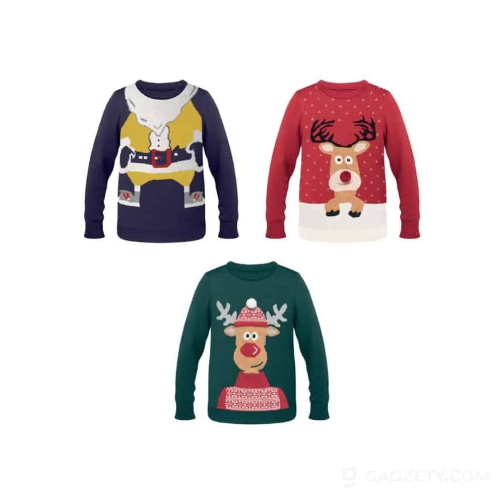 Sweter świąteczny Shimas, L/XL, akrylowy