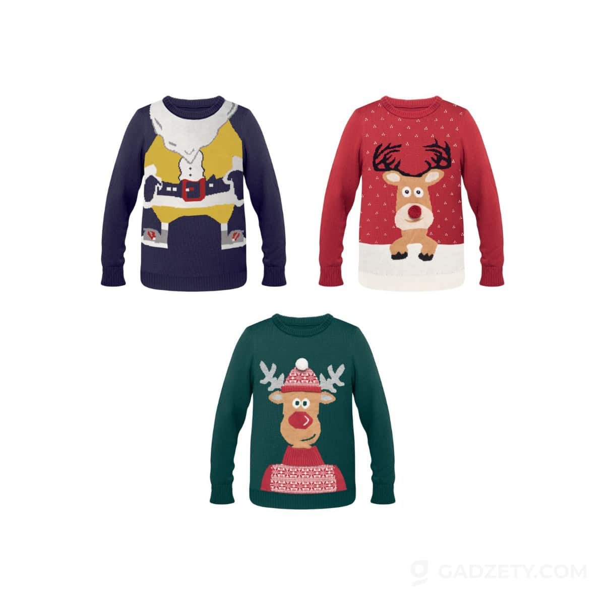 Sweter świąteczny Shimas, L/XL, akrylowy