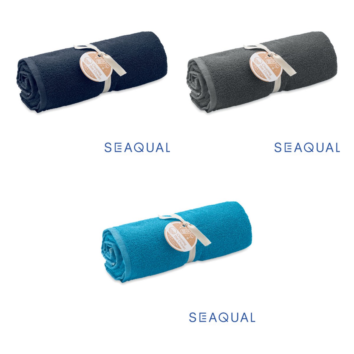 Ręcznik SEAQUAL® 70x140 SAND - warianty kolorystyczne