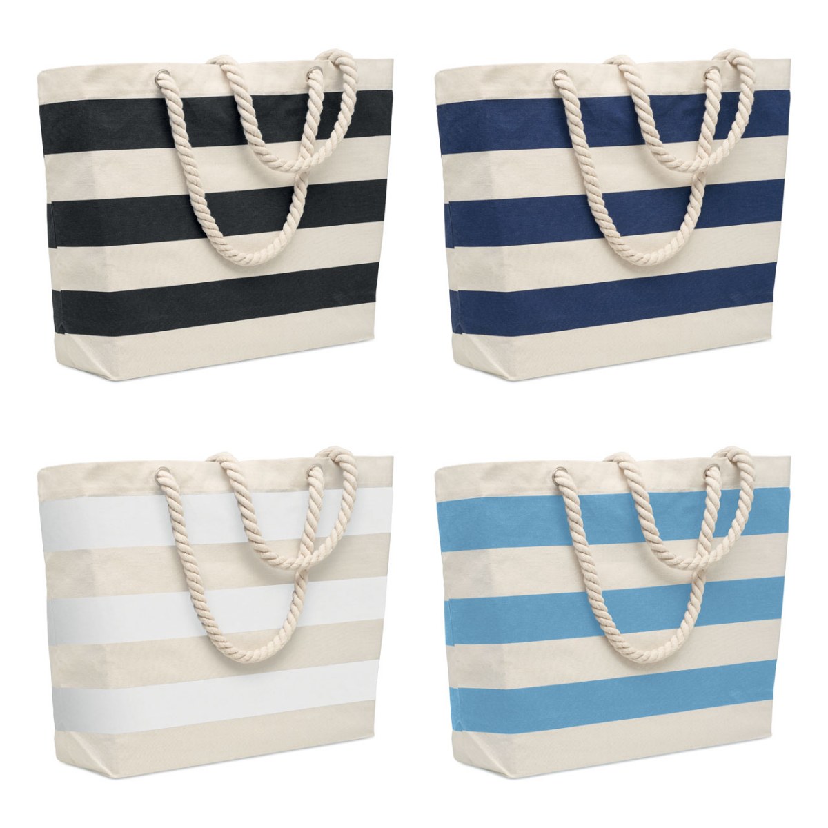 Torba plażowa bawełna 220gr/m² HEAVEN STRIPE - warianty kolorystyczne