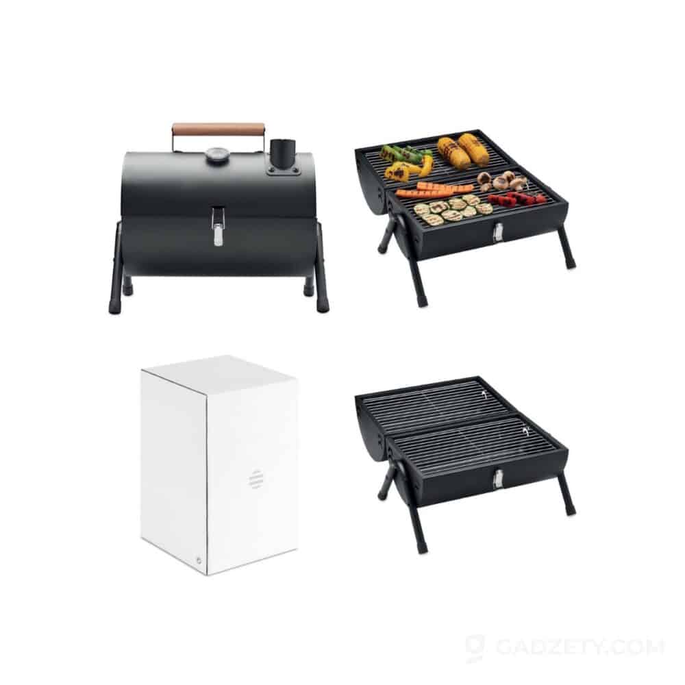 Grill przenośny Chimey, żeliwny z kominem