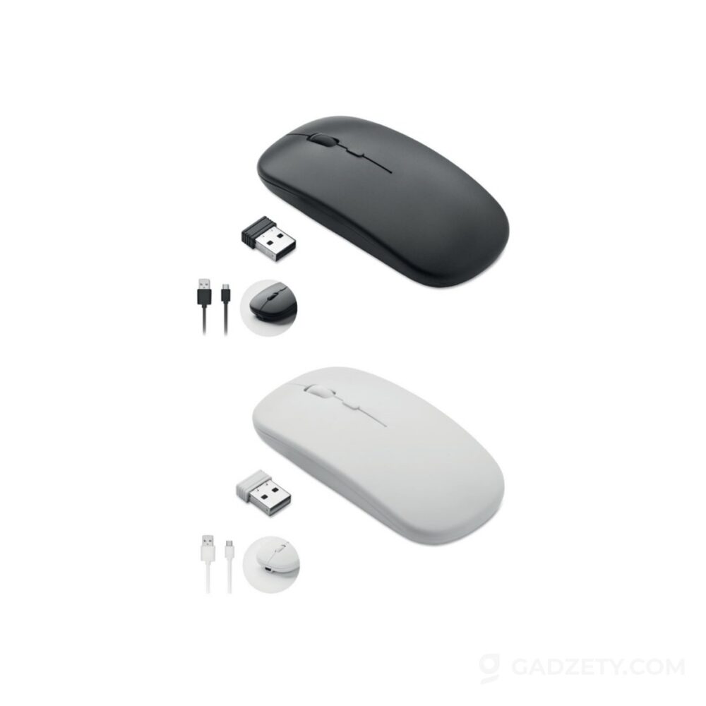 Mysz bezprzewodowa Curvy, ładowana USB