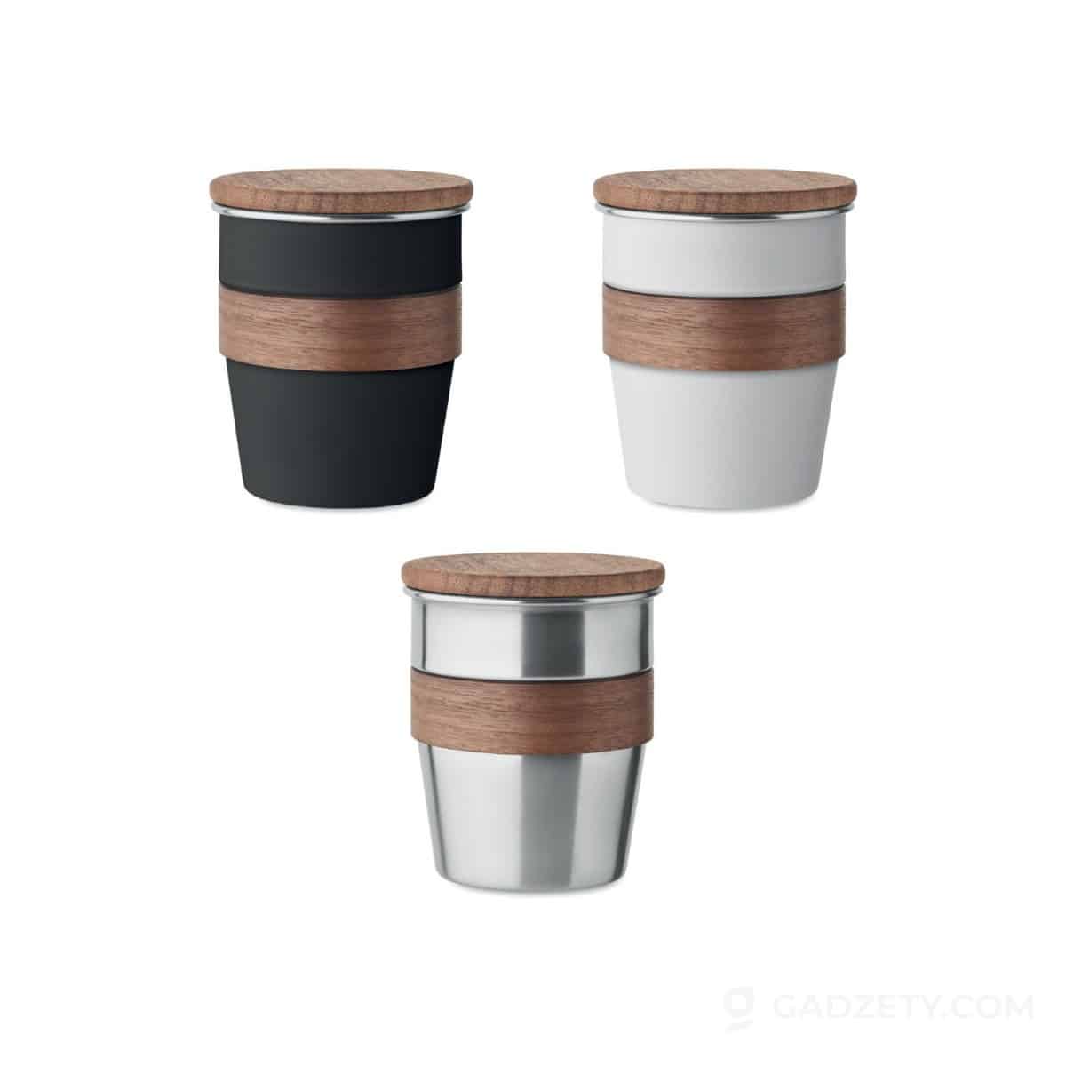 Kubek WALNUT, ze stali recyklingowej 350 ml