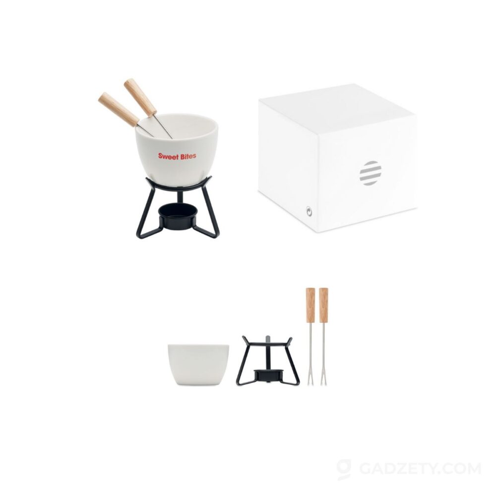 Zestaw do fondue KASE, ceramiczny, 240 ml