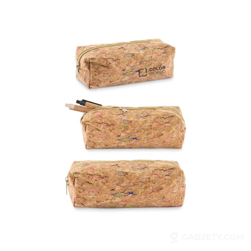 Piórnik z korka Corchaso, 7 x 7 x 20,5 cm