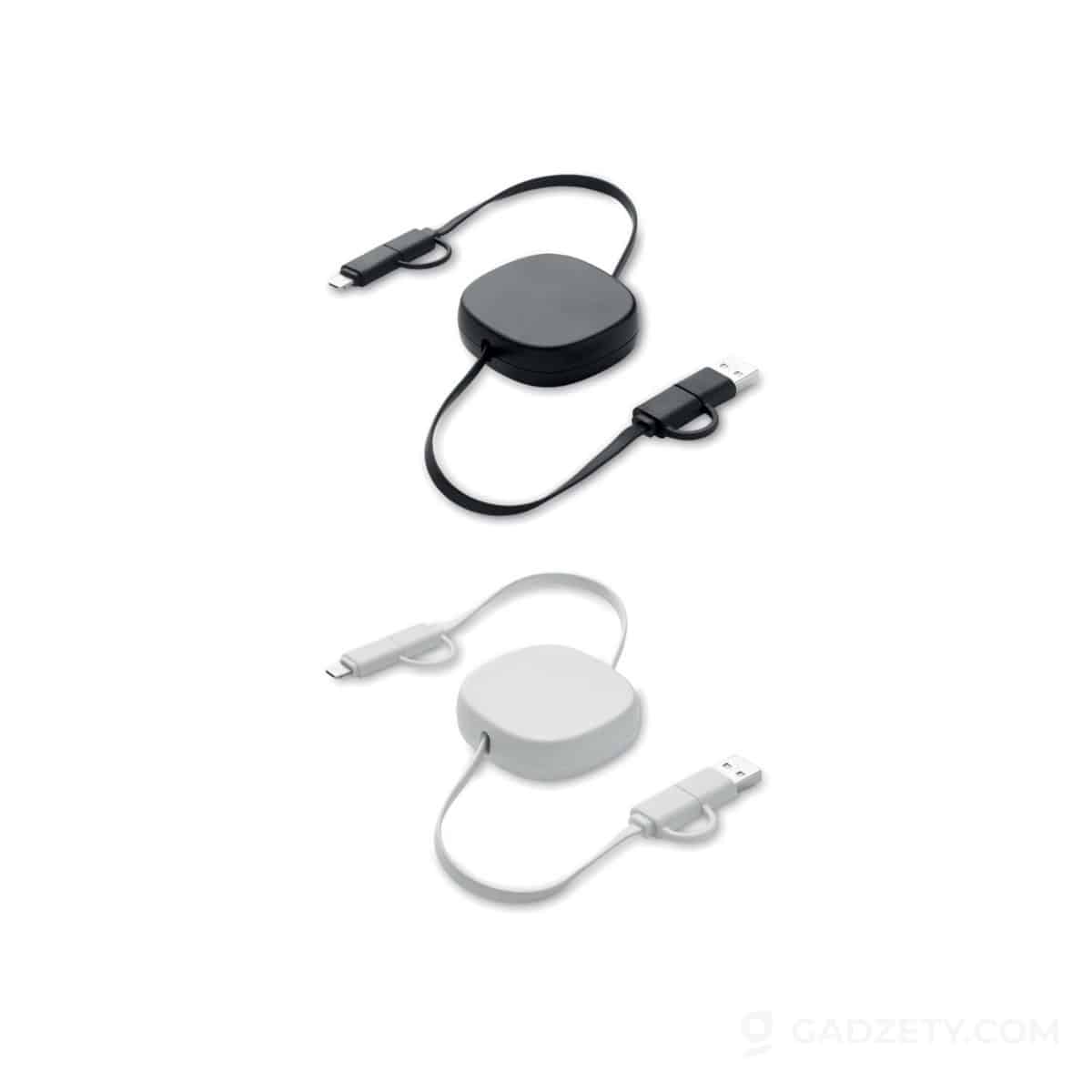 Zwijany kabel ładujący Linea, z recyklingu