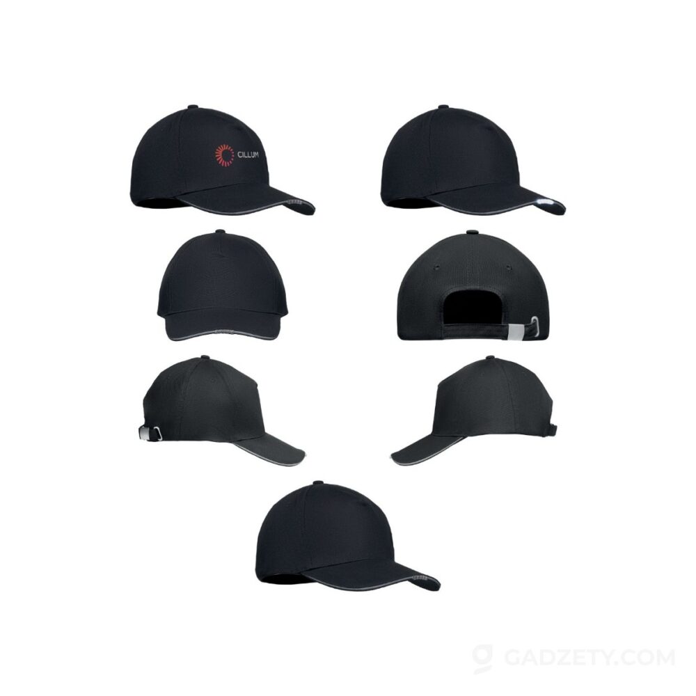 Czapka baseballowa LUZCAP, bawełniana z LED
