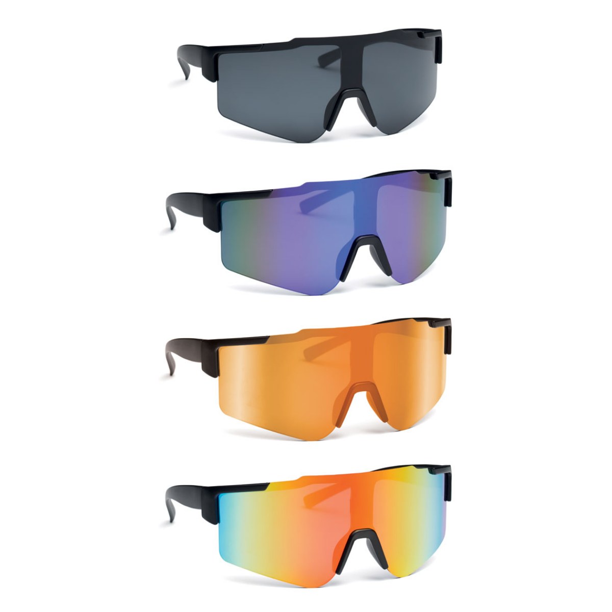 Lustrzane sportowe okulary prze SHINE - warianty kolorystyczne