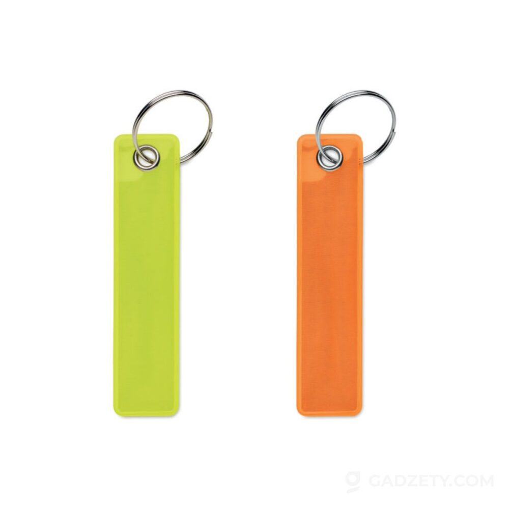 Brelok do kluczy Keyflect, odblaskowy PVC