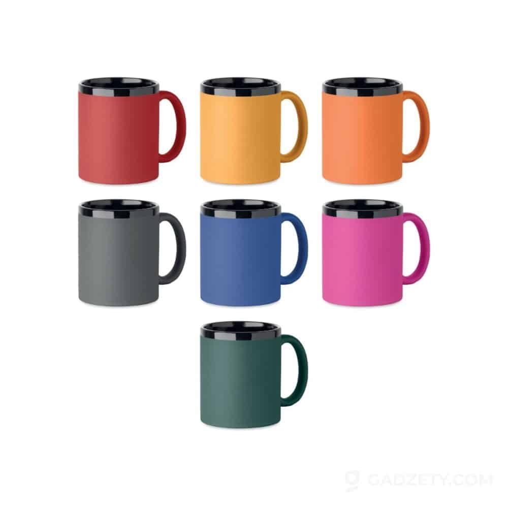 Kubek ceramiczny RUBY, soft touch do graweru