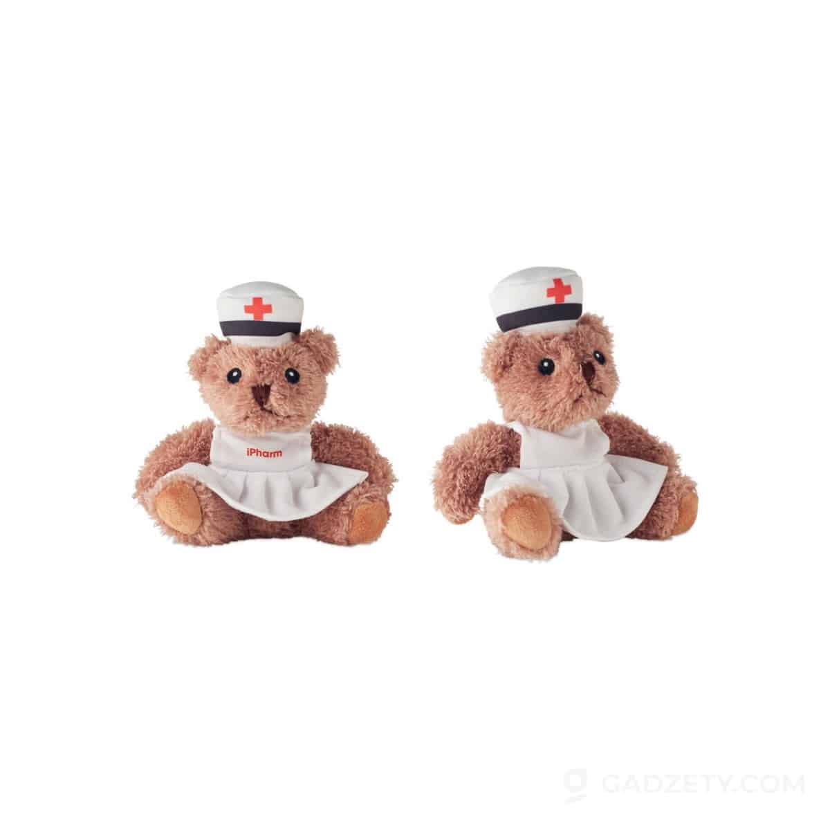 Pluszowy miś pielęgniarka NURSE, haftowany