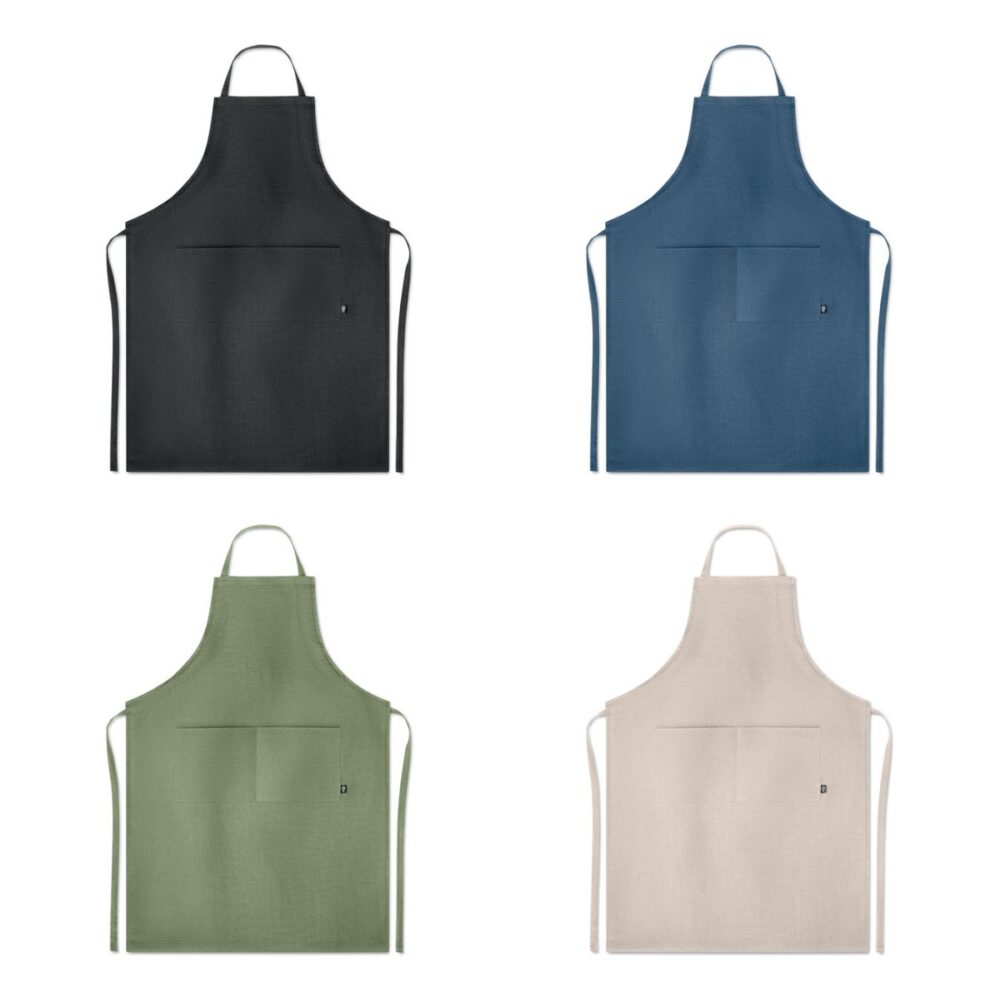 Fartuch regulowany z konopi NAIMA APRON - warianty kolorystyczne