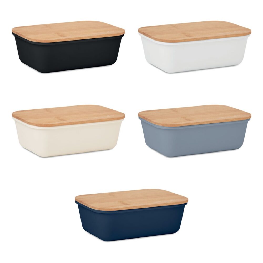 Lunchbox z bambusową pokrywką THURSDAY - warianty kolorystyczne
