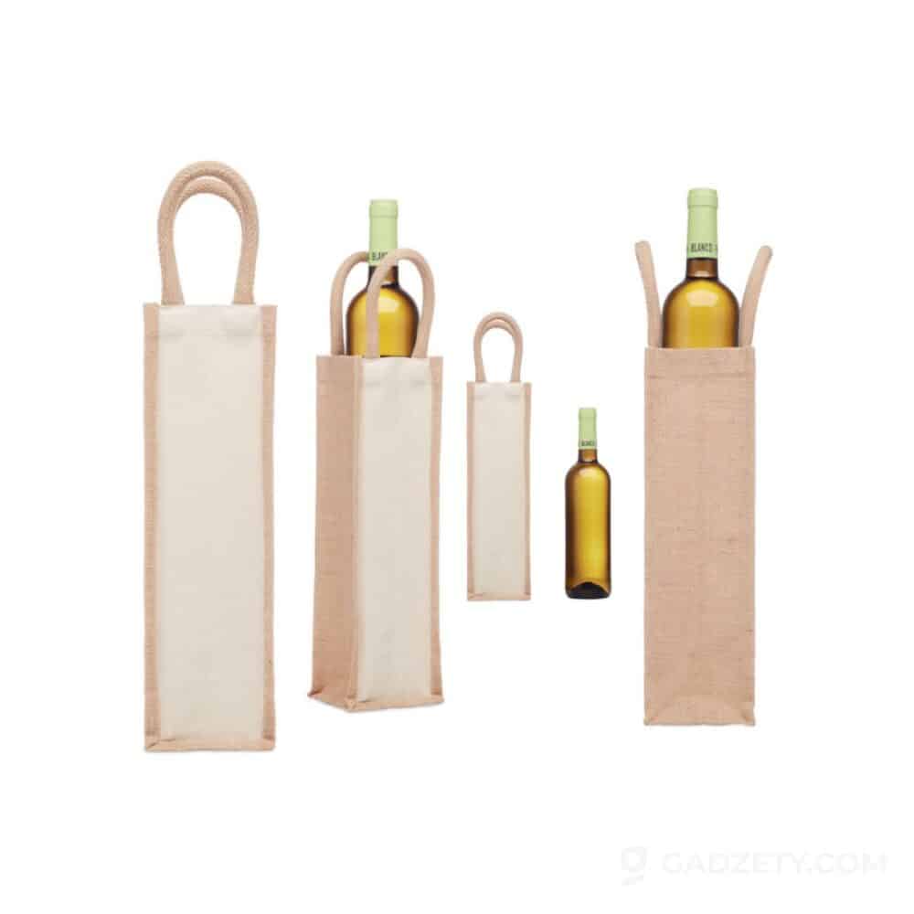 Jutowa torba na wino/1 butelka CAMPO DI VINO