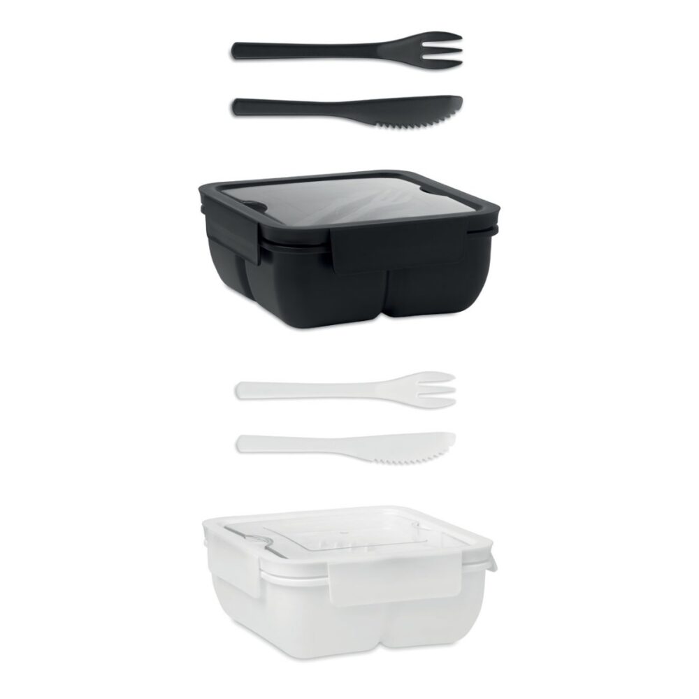 Lunchbox ze sztućcami 600ml SATURDAY - warianty kolorystyczne