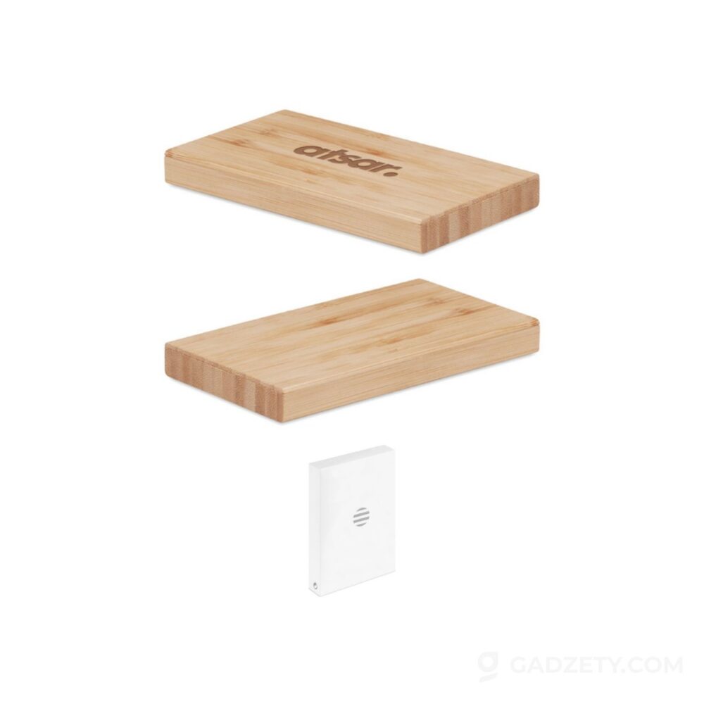 Powerbank Arena Solar 4000 mAh bambusowy