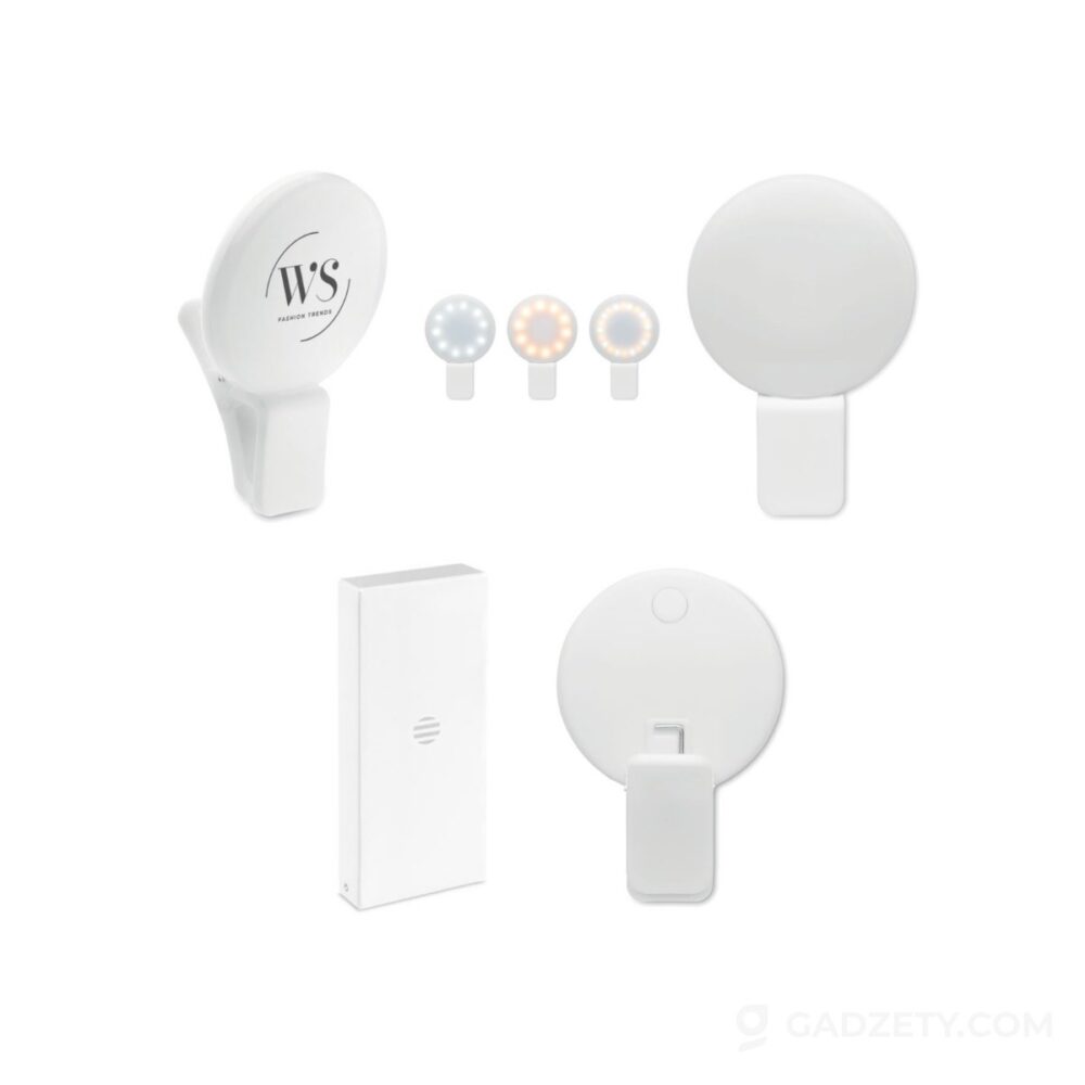 Lampka LED do selfie PINNY, z klipsem USB