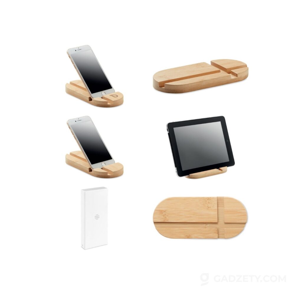 Podstawka na smartfon Robin, bambusowa