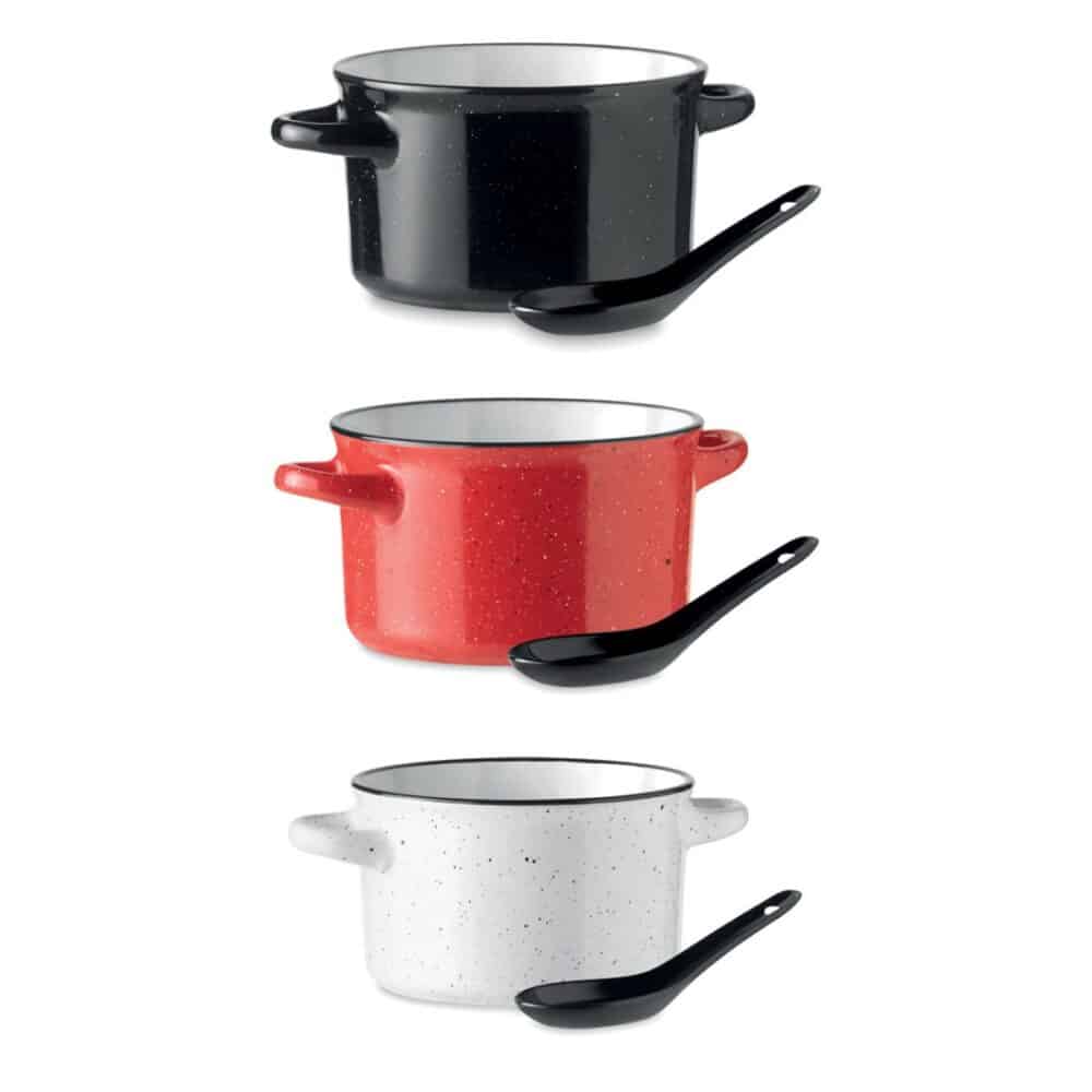 Miska vintage ceramika 550 ml PIGA BOWL - warianty kolorystyczne
