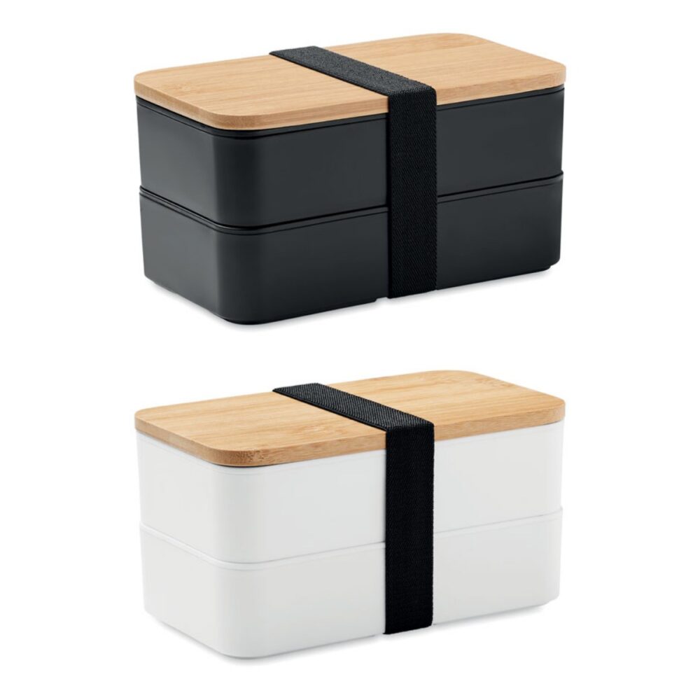 Lunch box z bambusową pokrywką BAAKS - warianty kolorystyczne