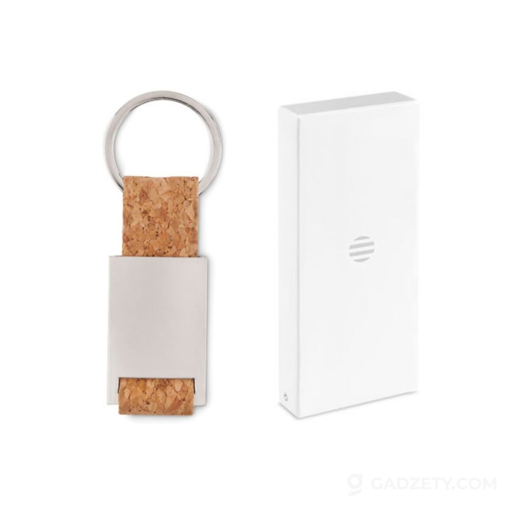 Brelok do kluczy TECH CORK, prostokątny