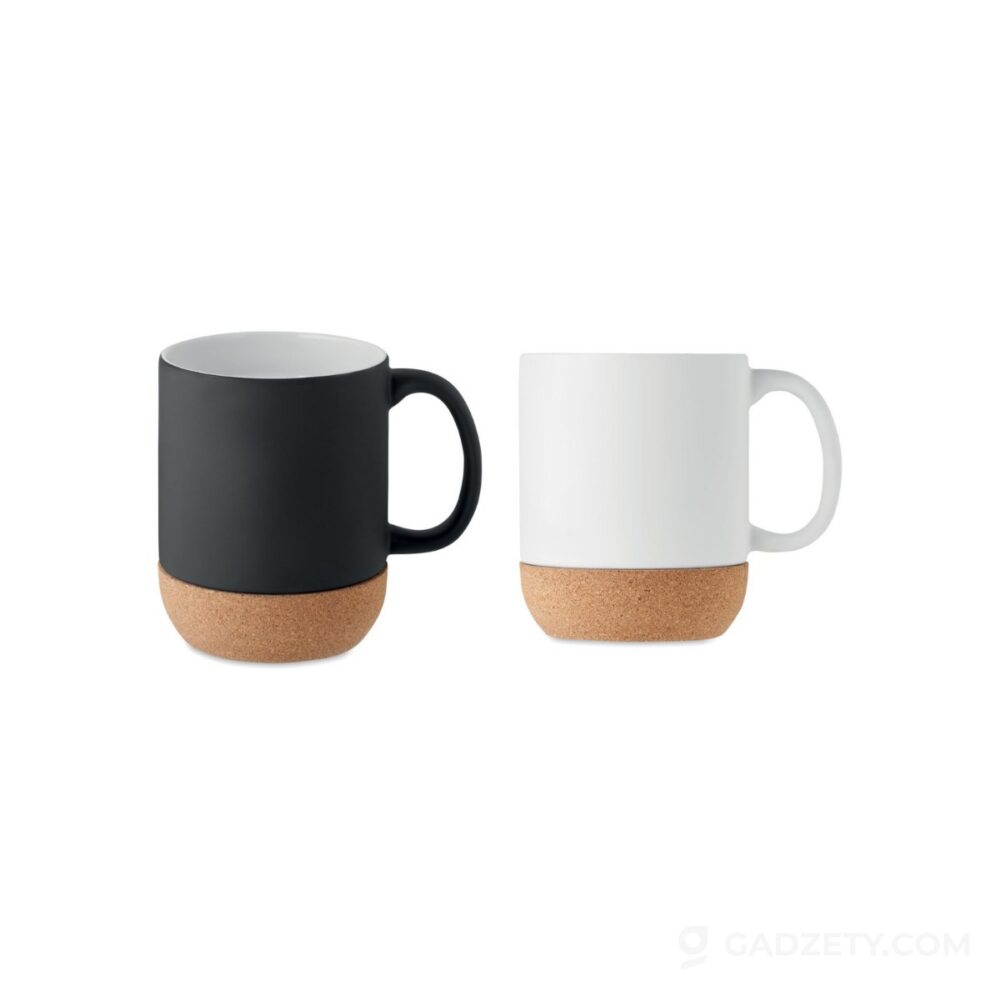 Kubek ceramiczny MATT, matowy z korkiem