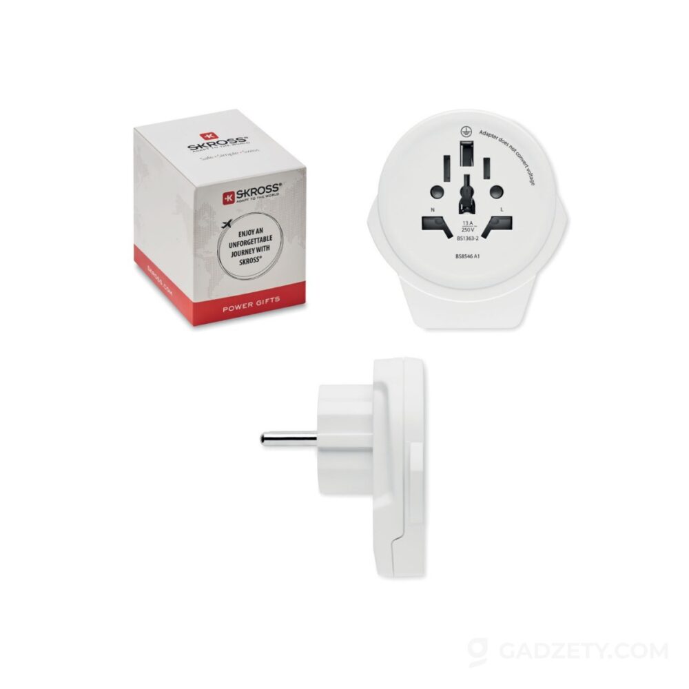 Adapter World Europe z portem USB Typ-A 12W