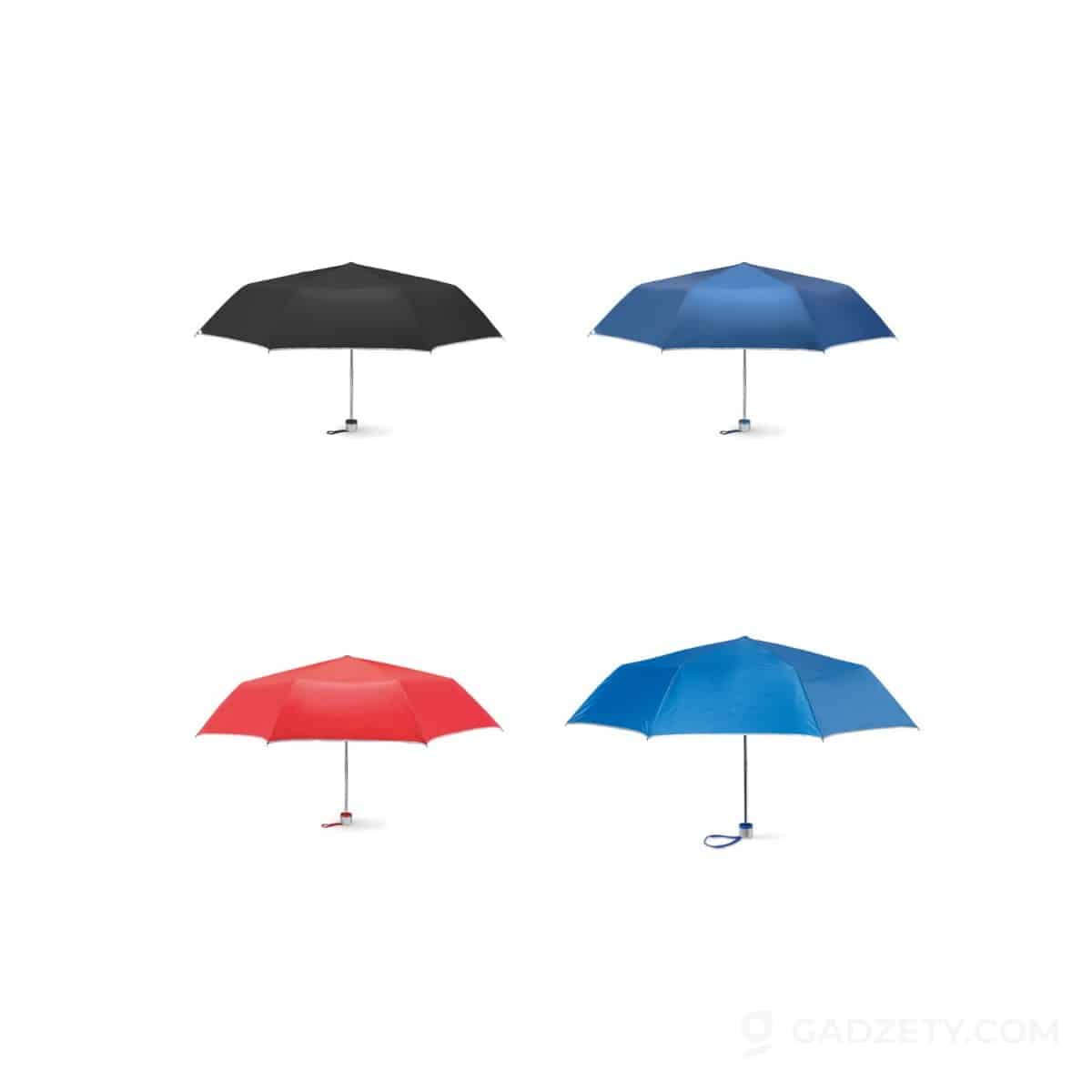 Parasol składany Cardif, srebrna podszewka