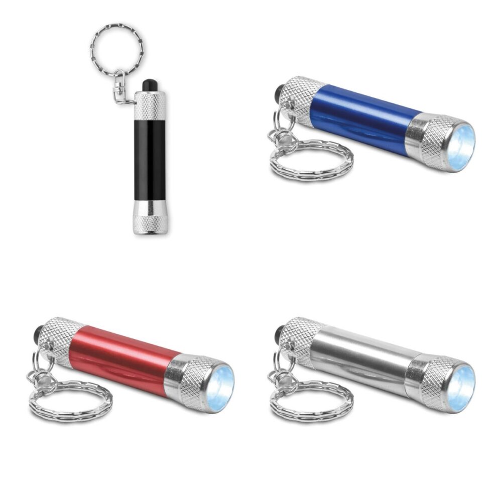 Aluminiowy brelok latarka ARIZO - warianty kolorystyczne