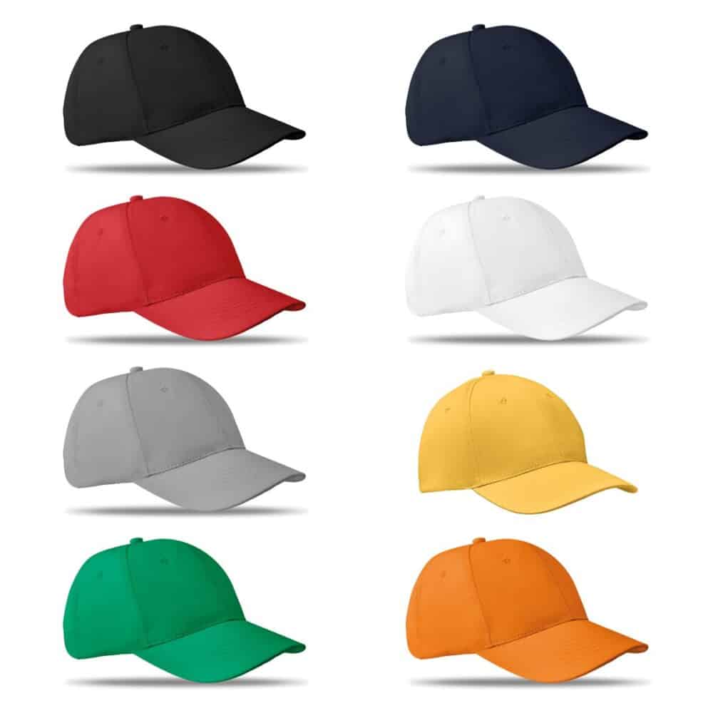 Czapka baseballowa 6 paneli BASIE - warianty kolorystyczne